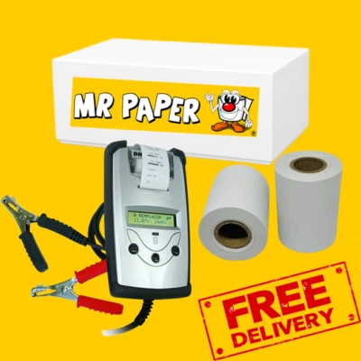 MR PAPER Rotoli di carta per tester batteria DHC BT501 - Confezione da 20 rotoli