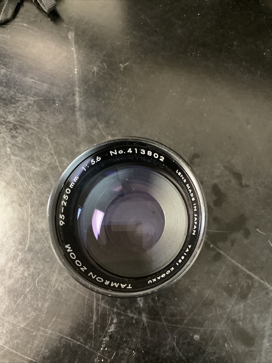 TAMRON ZOOM タムロン ズーム 95-250mm 1:5.6 ケース付 Tamron Zoom Lens 95-250mm 1:5.6 No. 413802 | eBay