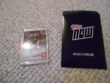 Topps Now Jay Bruce 607C Autograph 13 of 25 Cleveland Indians On Card