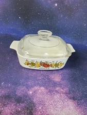 Vintage Corning Ware 1 Quart.  “ L’Echalote” , with Lid.