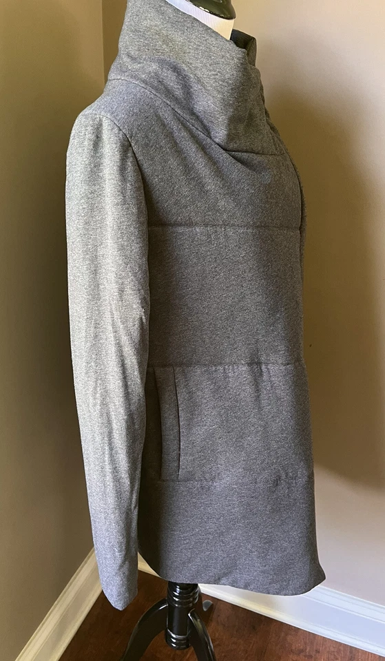 Abrigo Chaqueta Spiewak Delano Thermore Ecodown Puffer Gris Carbón Grande Usado en Excelente Condición Foto 4 de 4