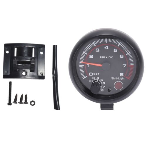 Universal 3.75 12V White LED Backlight Speedometer Display with Red Um4276 - Picture 1 of 9