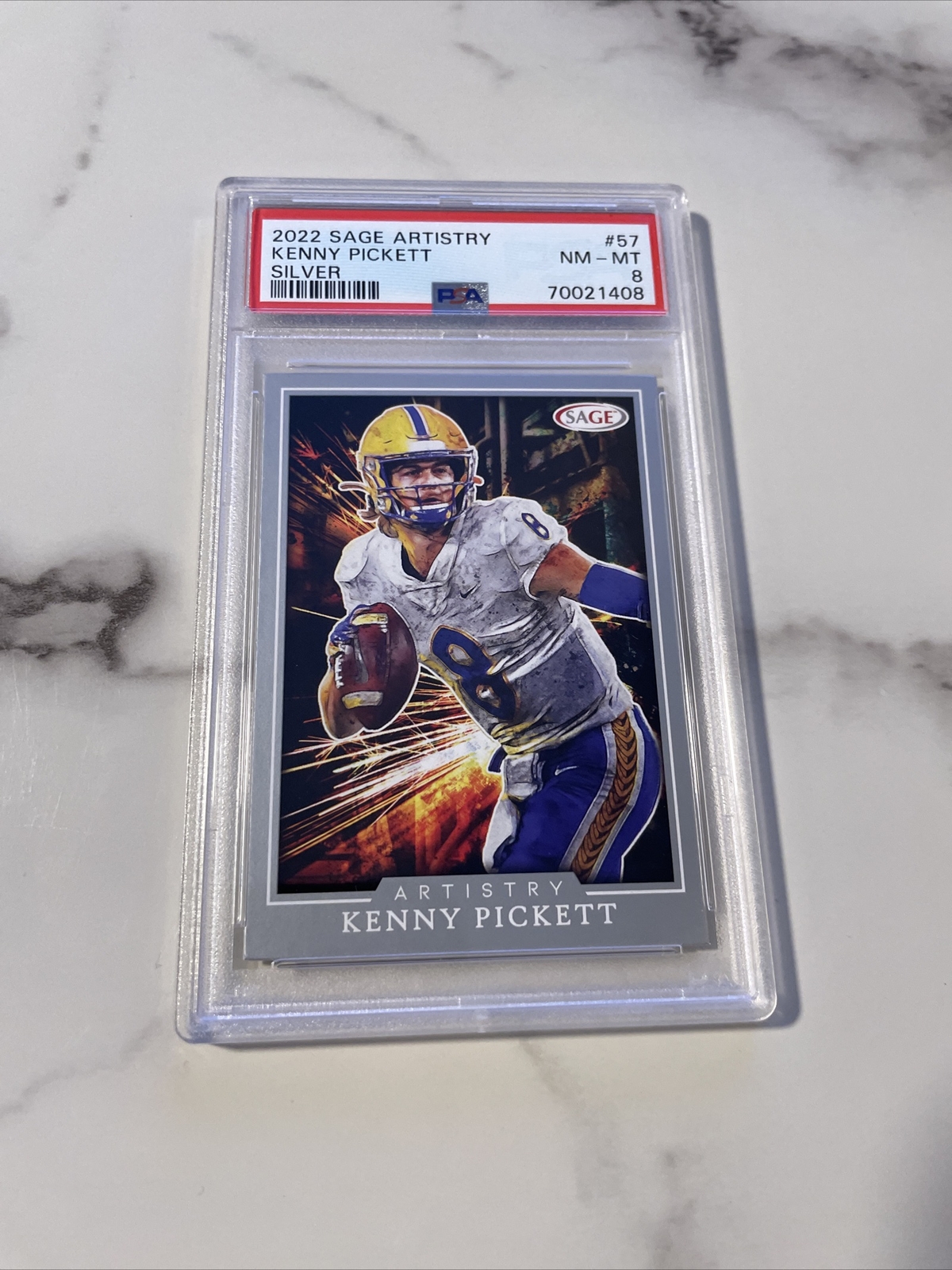 Kenny Pickett Sage Artistry #57 Silver