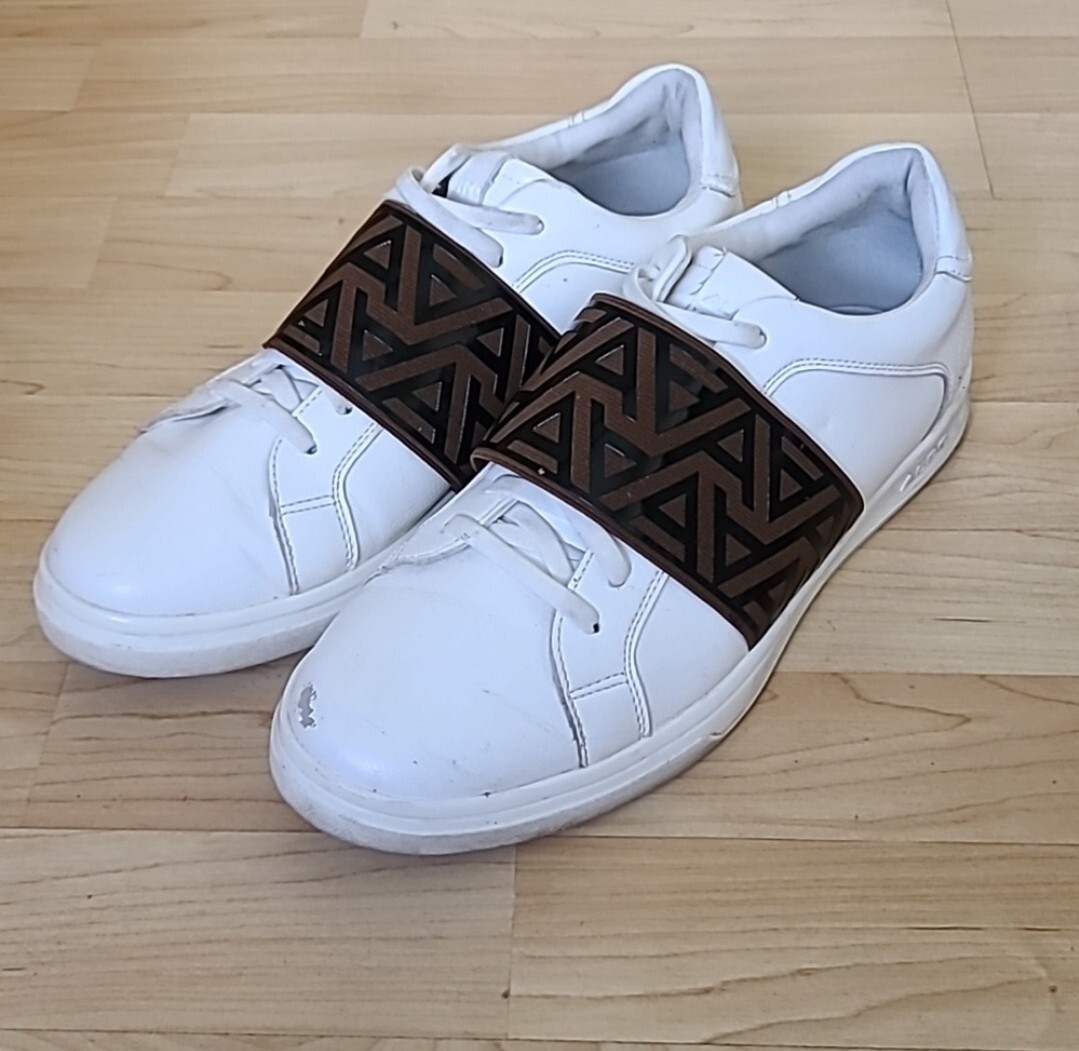 ALDO Coppio White Synthetic Mens Low Top Sneakers Size 10-image