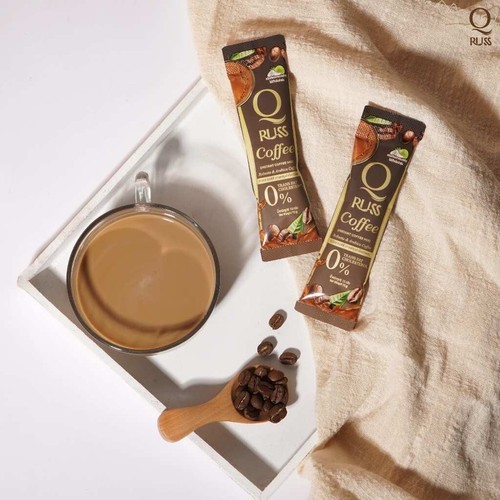 6x QRUSS Coffee Instant Mix Powder Control Hunger Trans Fat-Free Robusta Arabica - Picture 9 of 13