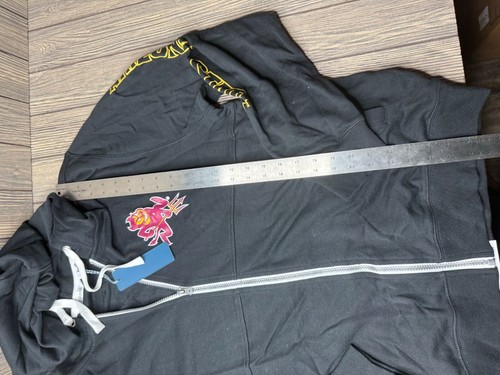 NWT Camp David Black Zip Hoodie With Graphic Design Size L - 第 2/5 張圖片