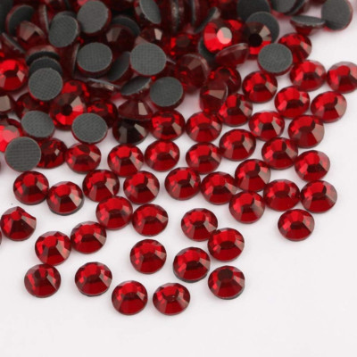Crystal Hotfix Rhinestone,Machine Cut Stone 1440Pcs/Pkg (Dark Siam,Ss10/3Mm)