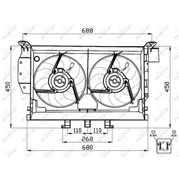 NRF 47503 LüFter MotorlüFter MotorküHler LüFtermotor LüFterrad KüHlerlüFter-image