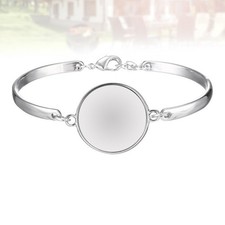 5 Pcs Bracelet Making Supplies Stainless Steel Jewelry Chain Pendant Glass