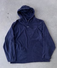 Vintage Nike Hoodie Size Large Center Swoosh Mid Check Travis Scott Y2K Fleece