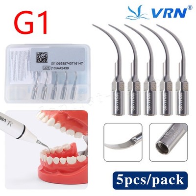 5*Zahnärztliche Ultraschall-Perio-Scaler-Spitzen G1 Fit EMS Woodpecker Handstück
