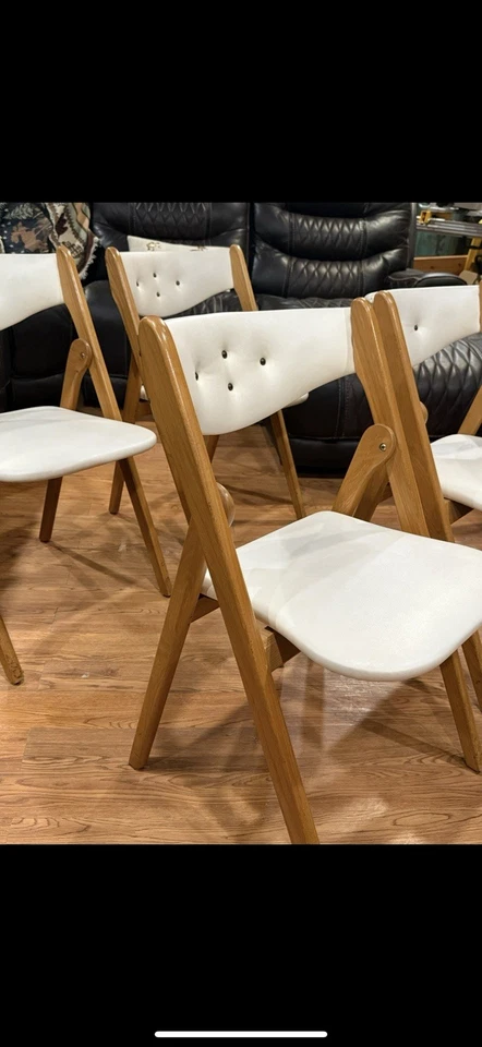 Norquist Coronet折叠家具老式中世纪折叠餐厅椅 — 第 3/3 张图片