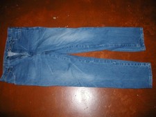 Worn distressed Wrangler 936DEN 093ADEN Mens Denim Jeans Tag 34 x 34