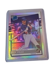 2020 Panini Donruss Rated Rookie Season Stat Line /116 Nick Solak #57 Rookie RC