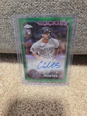 2024 Topps Chrome Coco Montes Rookie Autograph Green Refractor /99 PP6 