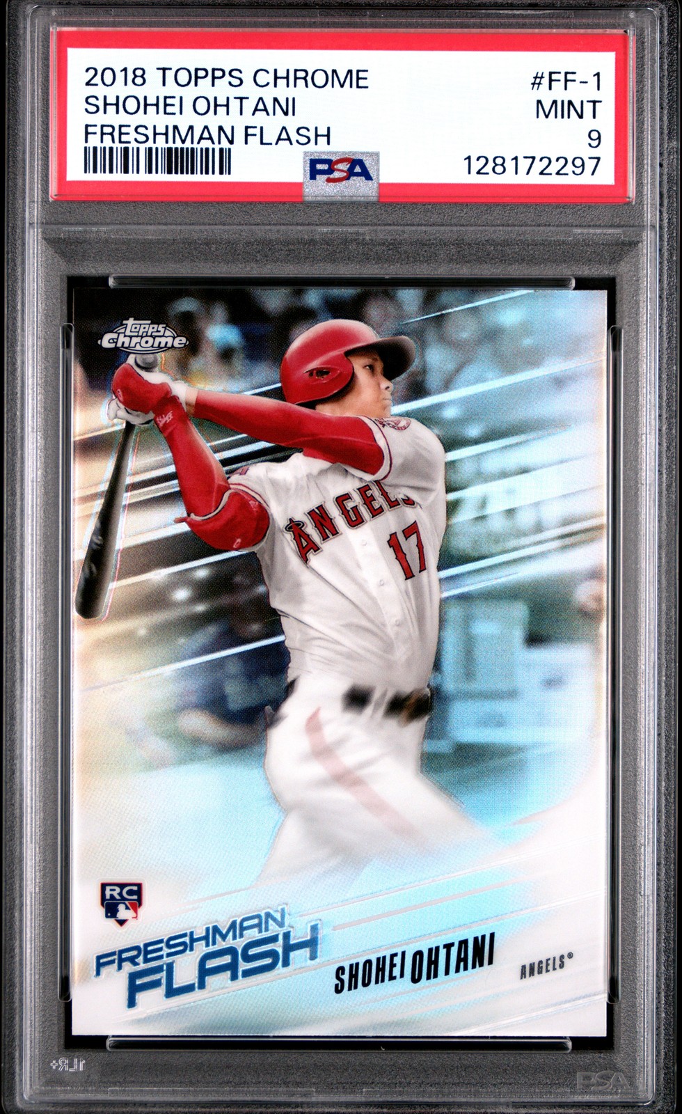 2018 TOPPS CHROME FRESHMAN FLASH #FF-1 SHOHEI OHTANI PSA 9