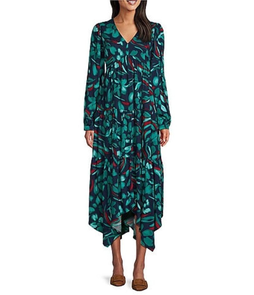 NUEVO Maxi Vestido Floral Multicolor Liquidación Talla XL Nurture Westbound en Niveles $89