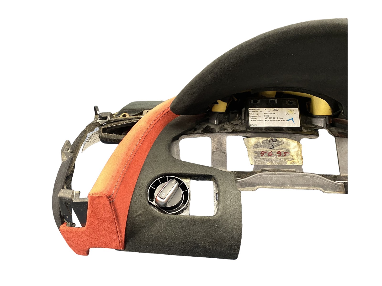 Audi R8 2008-2015 Front Dashboard upholstery