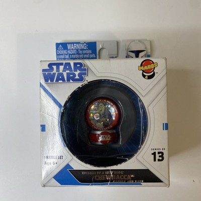 Star Wars Marbs Chewbacca #13 Episode IV: A New Hope Marble + Base NIB 2009