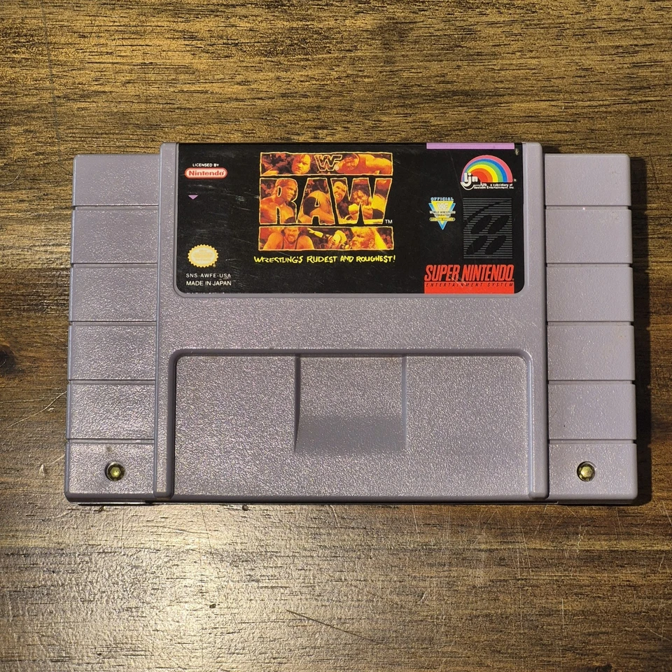 WWF Raw Super Nintendo Entertainment SNES 1991 Tested Nostalgic Wrestling Game - Image 3 of 4