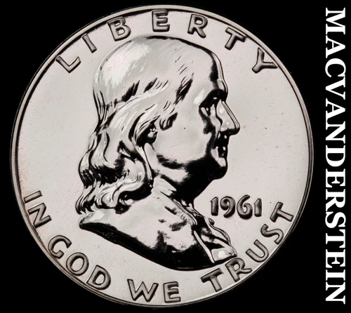 1961 Franklin Half Dollar- Silver- Choice Gem Proof Luster No Reserve #J2931