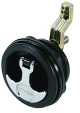 T-Handle Latch with Keyed Lock, Black, 3" Diameter, Secure Boat/RV Storage