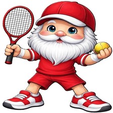 30 Custom Tennis Gnome Personalized Address Labels