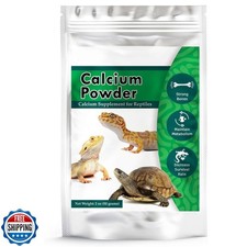 CoCoo Reptile Calcium Powder, Ideal for Leopard Geckos, Chameleons, Iguanas,