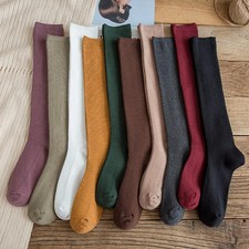 10 Colors Autumn New Women's Socks Cotton Winter Long Socks Harajuku Female Tric