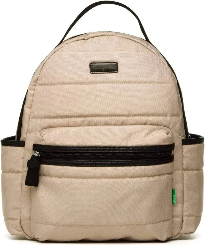 Babymel Lola Eco Quilt Fawn Backpack Changing Bag - Nappy/Diaper Bag RRP £75