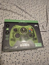 Hyperkin Duke Transparent Green Wired Controller - For Xbox One, Series, and PC