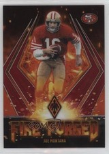 2021 Panini Phoenix Fire Forged Red 62/199 Joe Montana #8 HOF 2s2