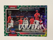 2026 Topps Series 1 Philadelphia Phillies Team Card Green Spring Training /99