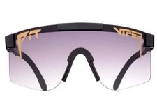 Pit Viper The Exec Fade Sunglasses Black/Gray Gradient Wrap Single Wide Unisex