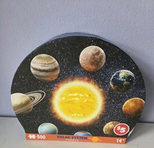 Solar System Puzzle 500 Pcs Planets Sun Outer Space Stars Galaxy Saturn Mars NEW