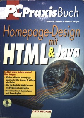 Homepage-Design mit HTML & Java. Gieseke, Wolfram und Michael Knapp: