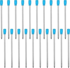 20PCS 2.75in Ballpoint Pen Refills, 1mm Medium Tip Blue Ink Refill... 
