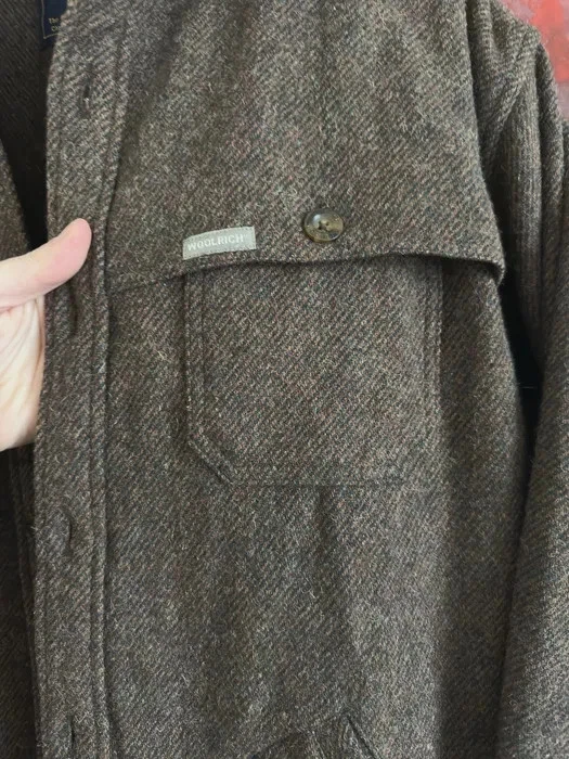 Woolrich Vintage Wool Jacket L Brown - Image 3 of 4