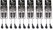Croakies Arc Endless Eyewear Retainer, 16" Cord S/M - M/L Ends - Black 6-Pack