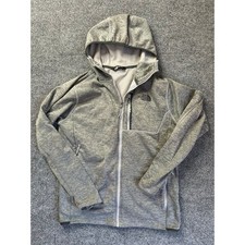 The North Face Full Zip Hoodie Mens Medium Gray Fleece Jacket Activewear