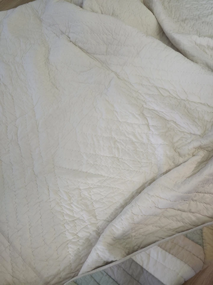 Edredón a rayas The Company Store King 100 % algodón - Usado en excelente estado Foto 3 de 4