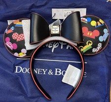 2025 DISNEY Parks DOONEY & BOURKE Mickey Mouse EAR HATS Black Bow Ears Headband