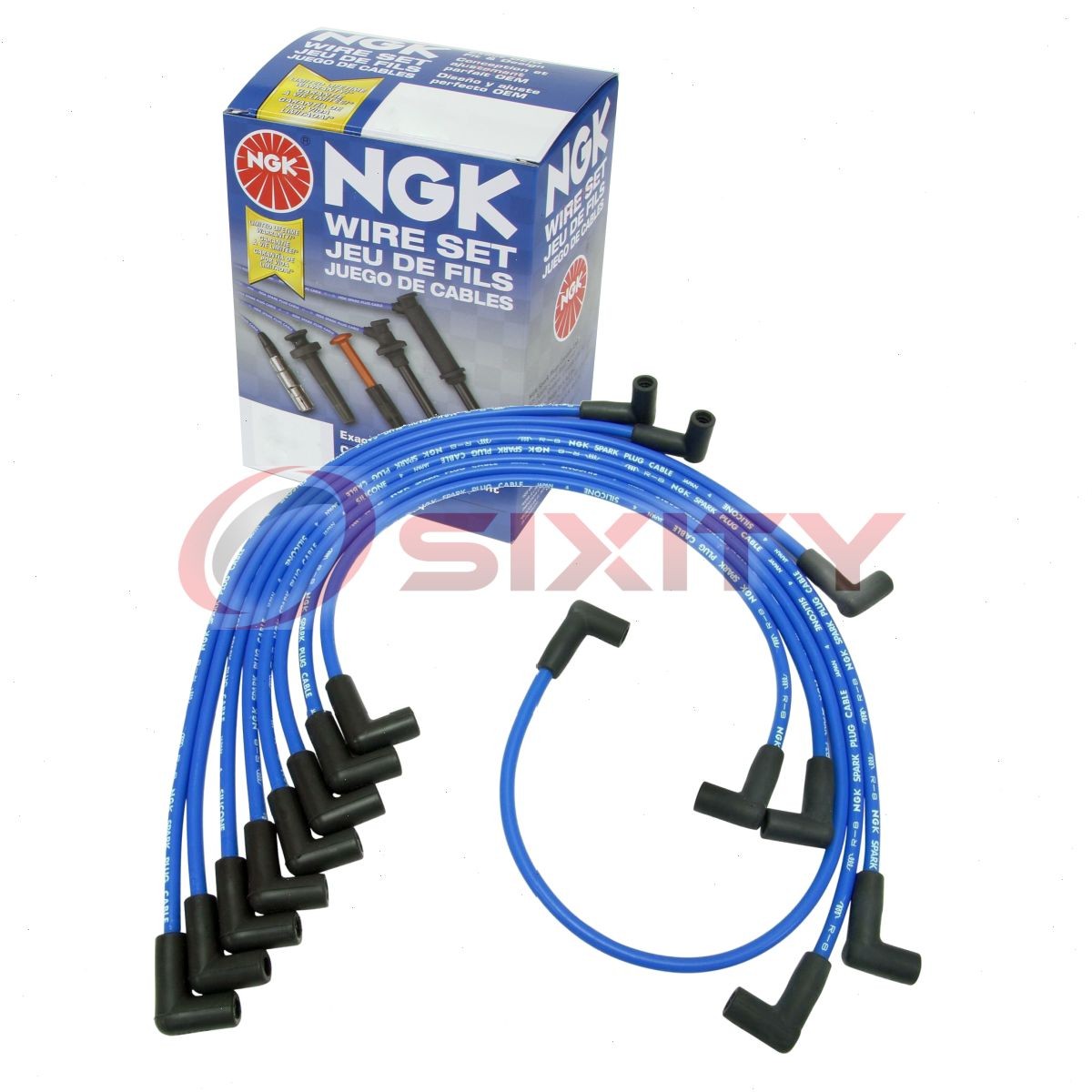 1 pc NGK Spark Plug Wire Set for 1978-1979 Chevrolet Nova 5.0L 5.7L V8 - za