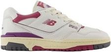 New Balance 550 Scorpio Mini Logo Unisex Sneakers, White/Red/Beige