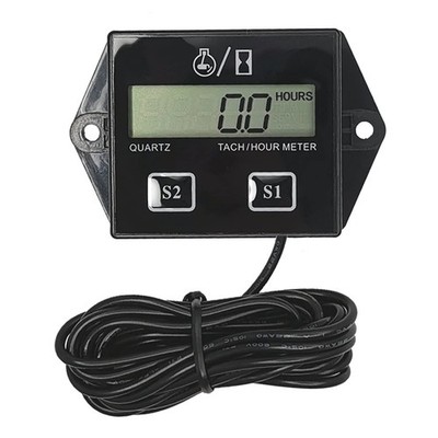 Tachometer for Small Engine,Rpm Gauge and Hour Meter,Digital Tachometer Gauge fo