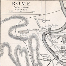 Mappa Antica Roma Città Mappa Delle Regioni Imperiali Augusto 1900 Mappa Antica