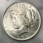 1923 Peace Dollar BU Certified by NCI 1985