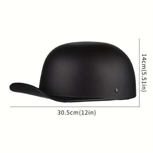 Open Face Motorcycle Half Helmet Retro Baseball Cap Scooter Moped Jet helmet DOT - Picture 10 of 21