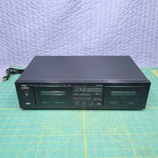 Yamaha KX-W232 Natural Stereo Double Cassette Tape Deck Tested Fully Working