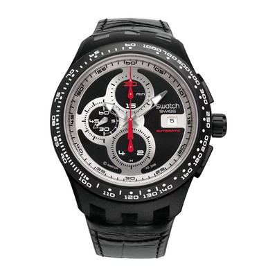 Swatch Sistem51 Right Track (SVGB400) Automatik Armbanduhr UK sehr gut gebraucht A